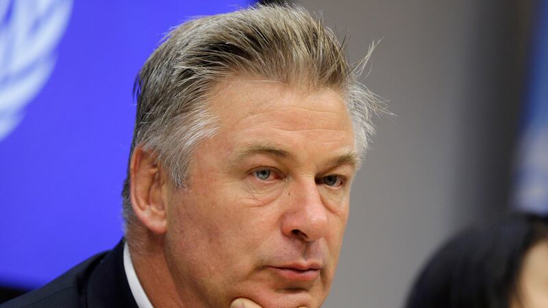 Actor Alec Baldwin attends a news conference at United Nations headquarters, on Sept. 21,...