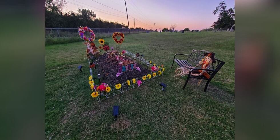 The grave of 8-year-old Jaylin.