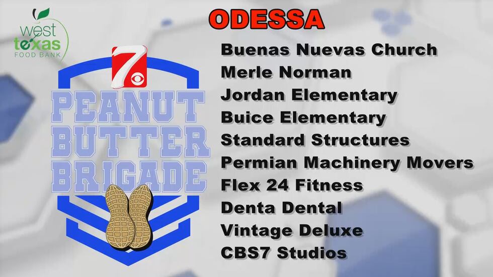 Odessa Peanut Butter Donation
