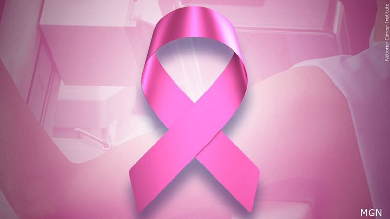 Pink ribbon, symbol of breast cancer awareness.