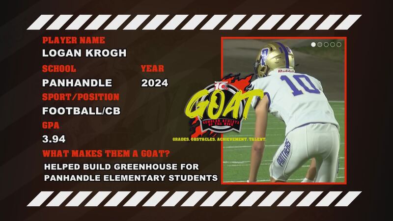 Panhandle's Logan Krogh named G.O.A.T. of the Week.