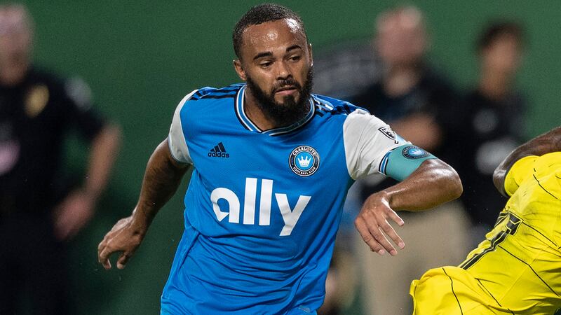 FILE - Charlotte FC defender Anton Walkes plays against Chelsea during the second half of a...